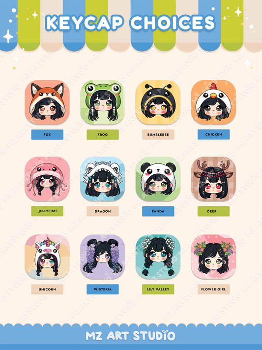 Chibi Keycaps (Choose from 12)
