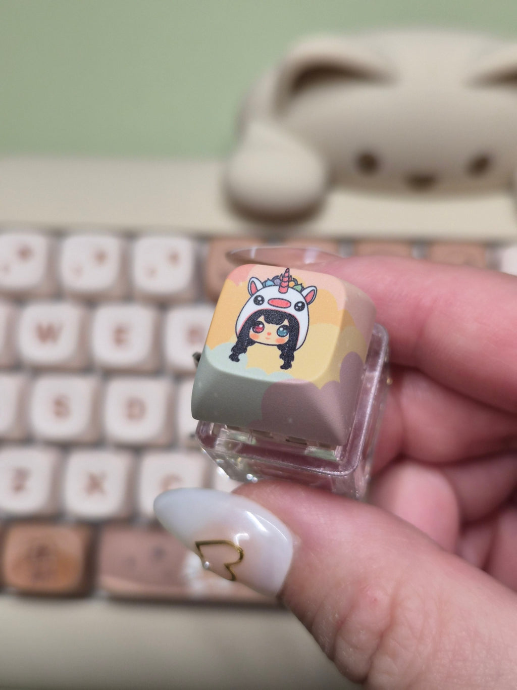 Chibi Fidget Keychains (1 Button)