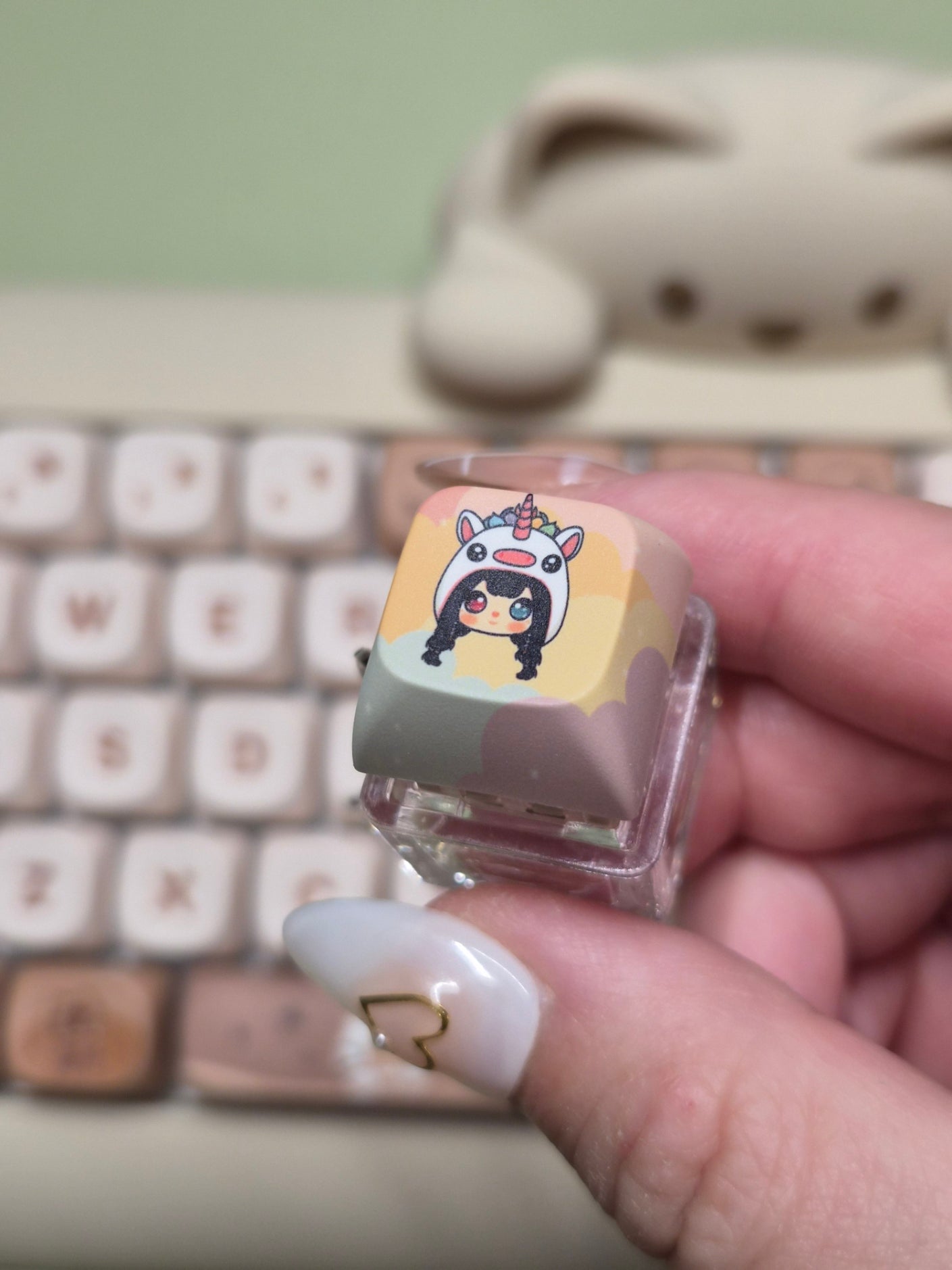 Chibi Fidget Keychains (1 Button)