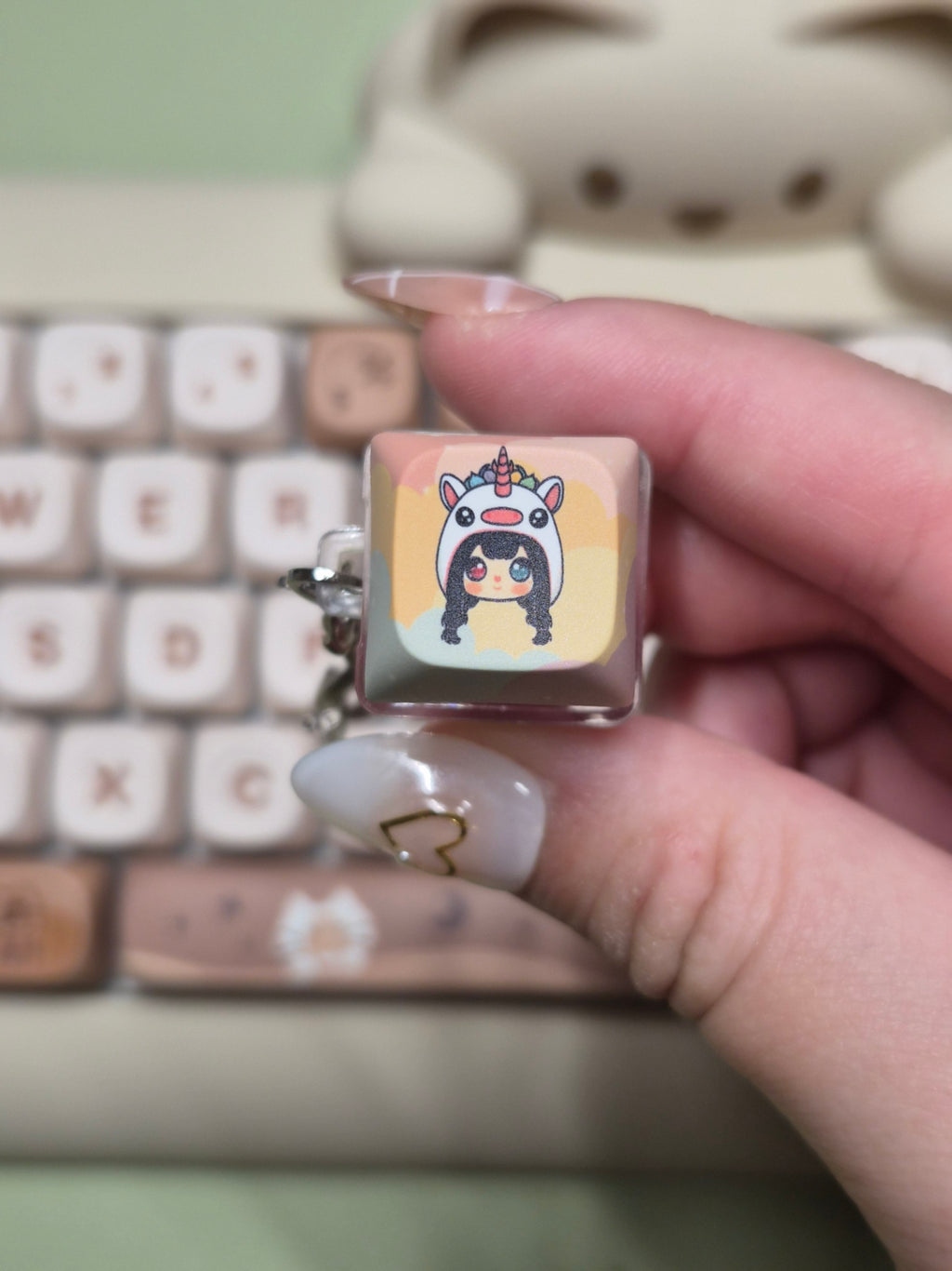 Chibi Fidget Keychains (1 Button)