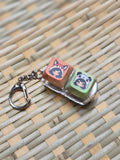 Customizable Chibi Fidget Keychains (2 Buttons)