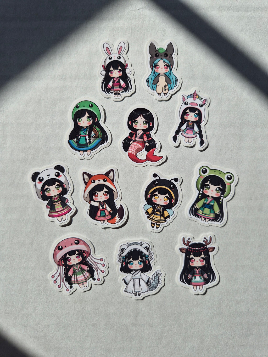 Chibi Animal Sticker Flakes