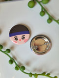 Hmong Pin Button Flair