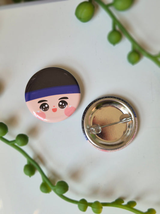 Hmong Pin Button Flair