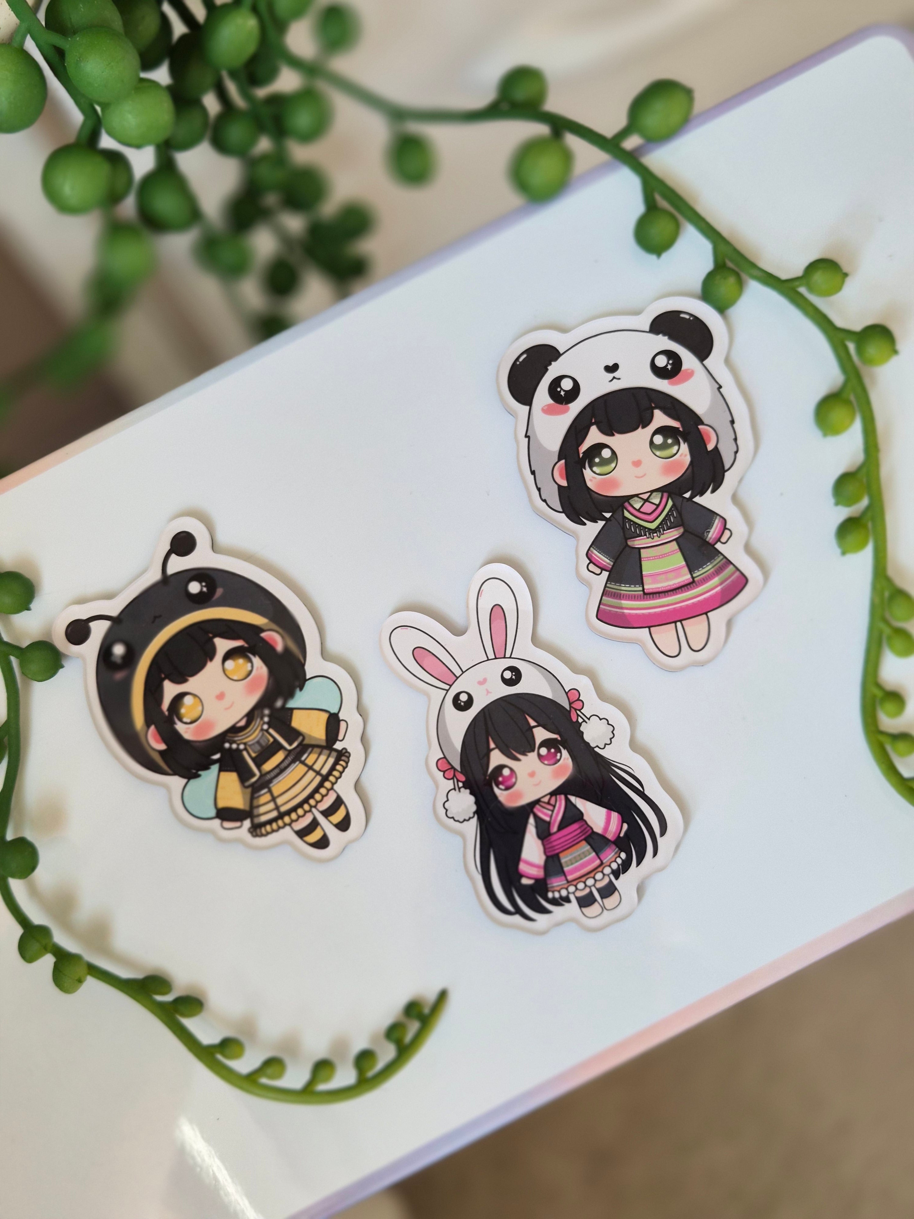 Chibi Acrylic Magnets