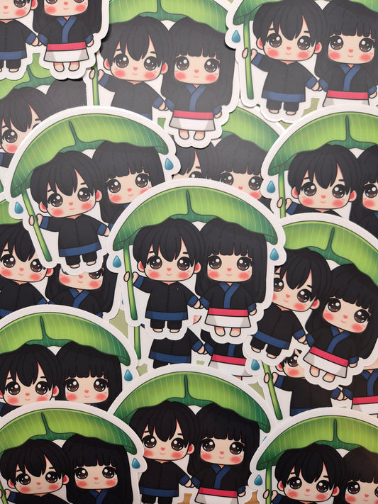 5" Hmong Couple Vinyl Sticker