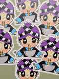 3" Hmong Girl Noodle Sticker