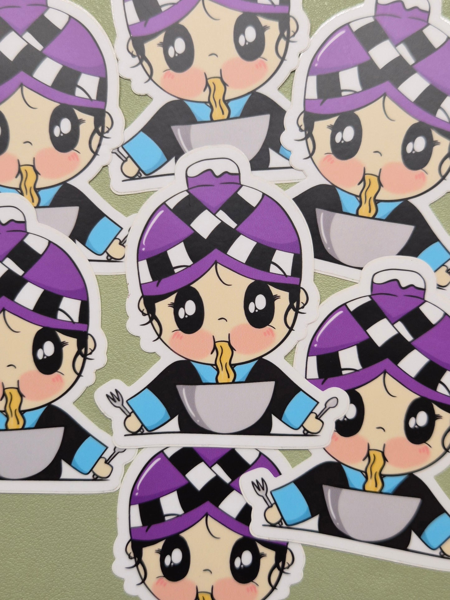 3" Hmong Girl Noodle Sticker
