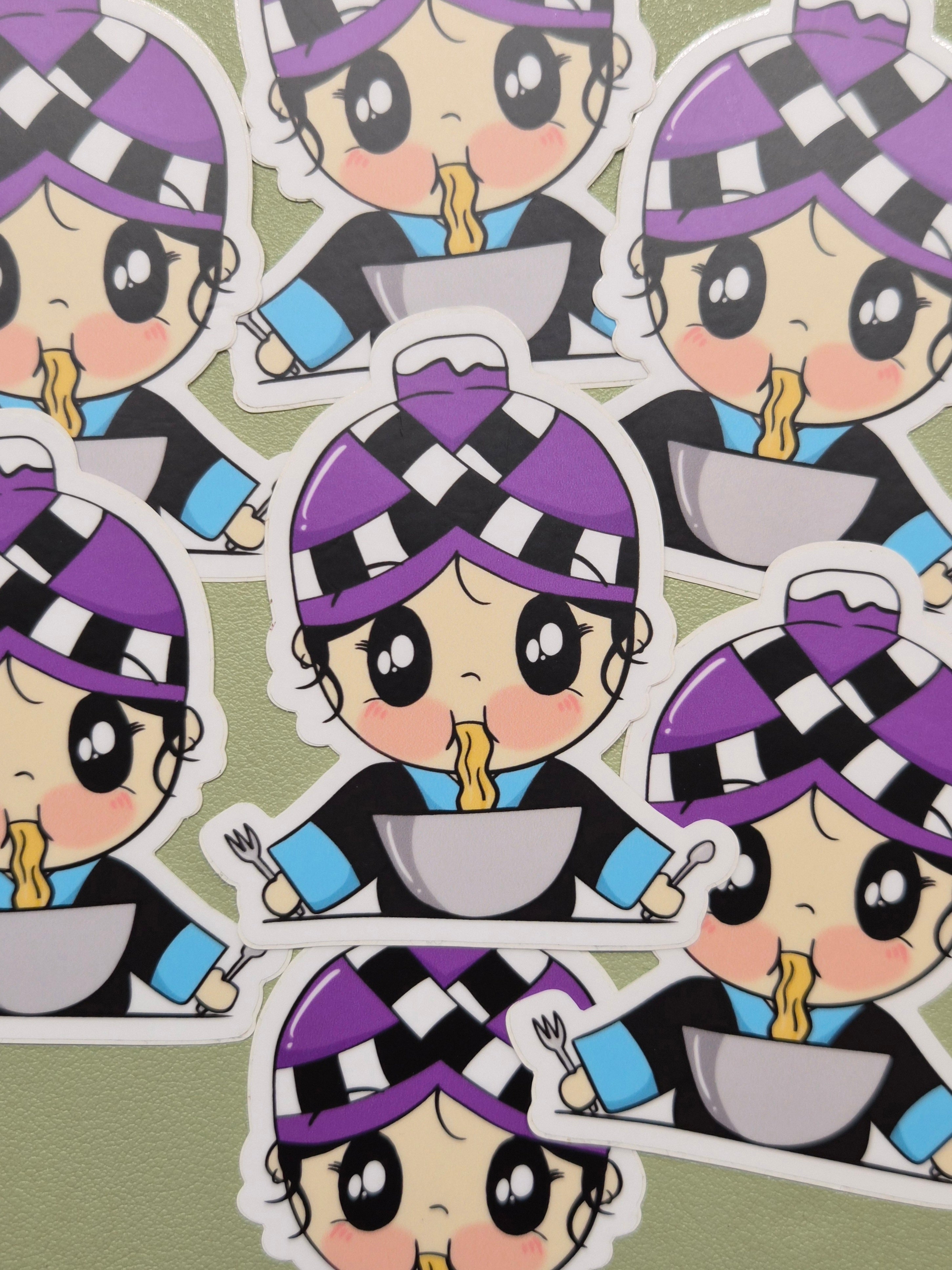 3" Hmong Girl Noodle Sticker