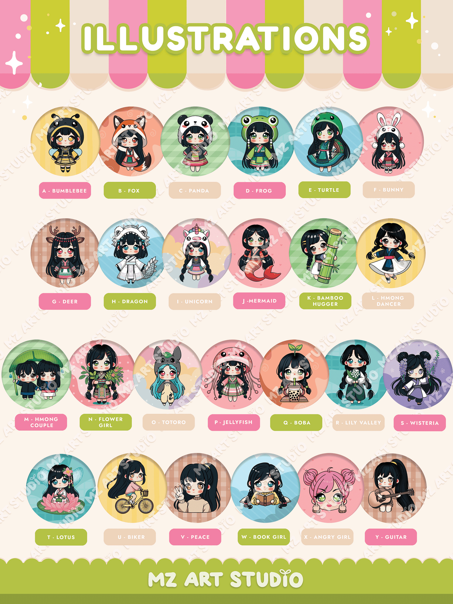 Chibi Magnet Button