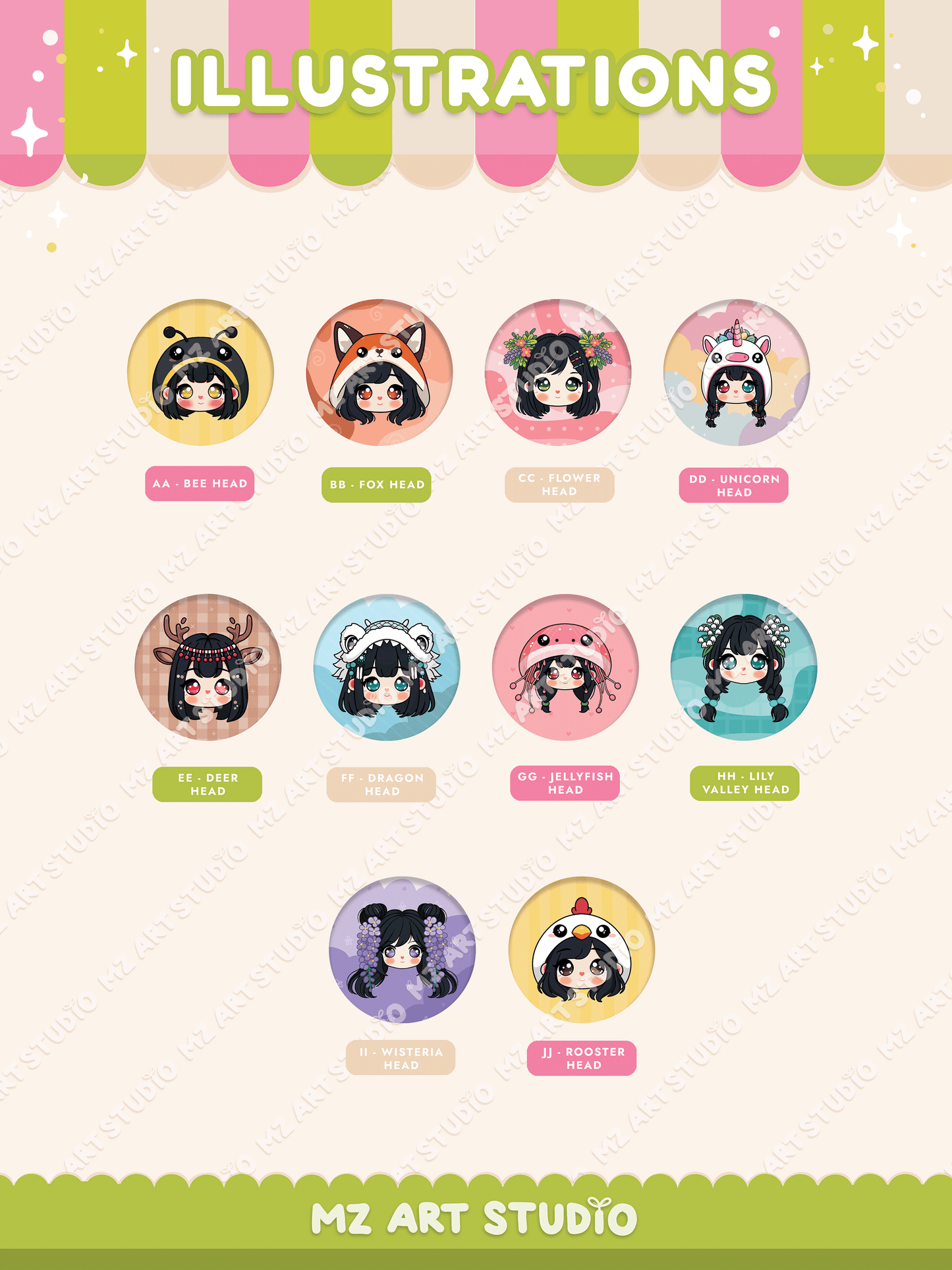 Chibi Magnet Button